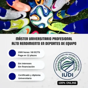 Máster Profesional Alto Rendimiento en Deportes de Equipo