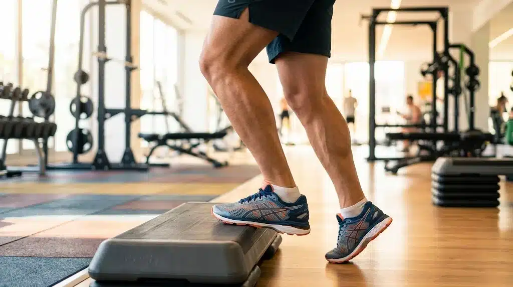 ejercicio-excentrico-rodilla-flexionada-soleo-tendinitis-aquiles-tratamiento