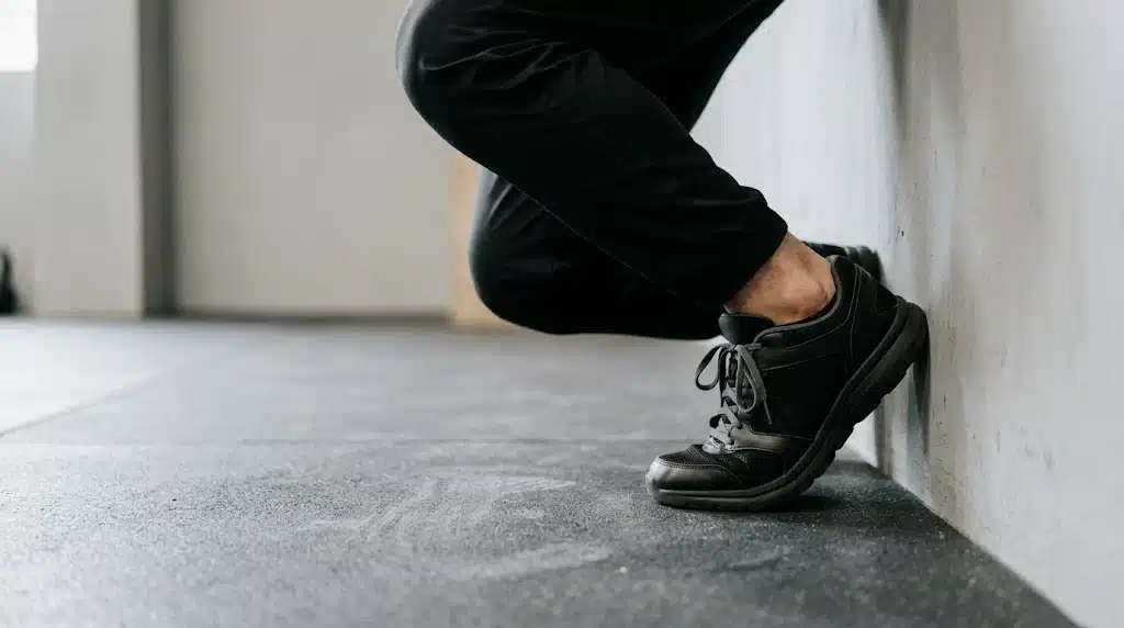 ejercicios-de-movilidad-tobillo-knee-to-wall-dorsiflexion-sentadilla