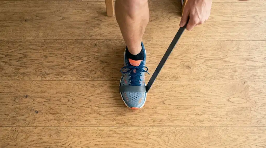 fortalecimiento-tibial-anterior-banda-elastica-ejercicios-para-tendinitis-aquiles